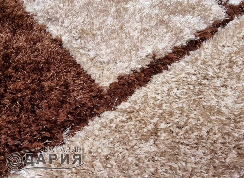 Тъкан килим 3D SHAGGY GRANDE 720 brown n